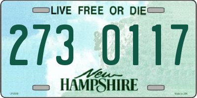NH license plate 2730117