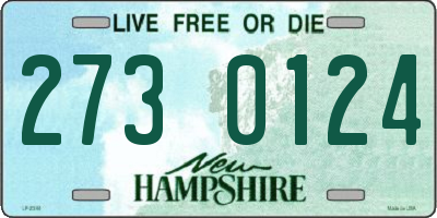 NH license plate 2730124
