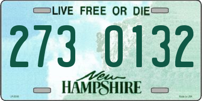 NH license plate 2730132