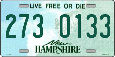 NH license plate 2730133