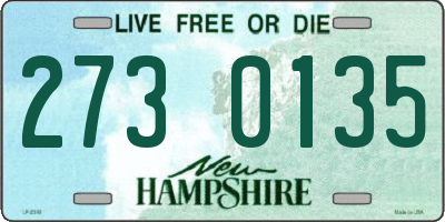 NH license plate 2730135