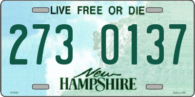 NH license plate 2730137