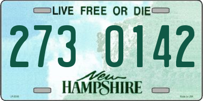 NH license plate 2730142