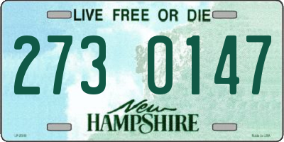 NH license plate 2730147
