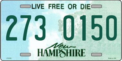 NH license plate 2730150