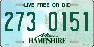 NH license plate 2730151