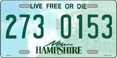 NH license plate 2730153