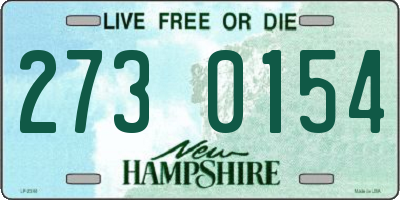 NH license plate 2730154