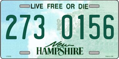 NH license plate 2730156
