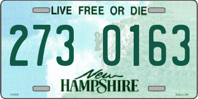NH license plate 2730163
