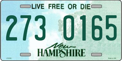 NH license plate 2730165