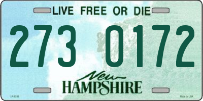 NH license plate 2730172