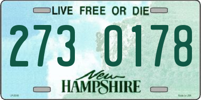 NH license plate 2730178