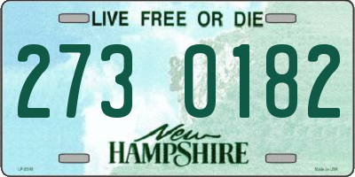 NH license plate 2730182
