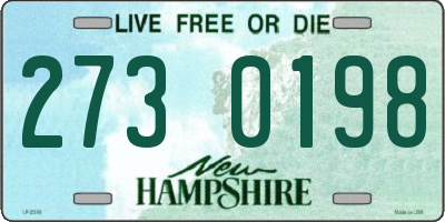 NH license plate 2730198