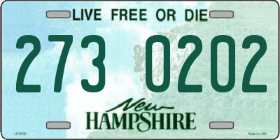 NH license plate 2730202