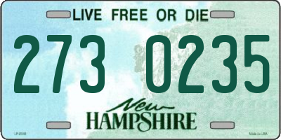 NH license plate 2730235