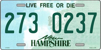 NH license plate 2730237