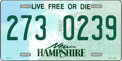 NH license plate 2730239