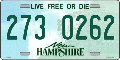 NH license plate 2730262