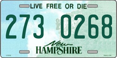 NH license plate 2730268