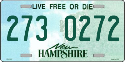 NH license plate 2730272