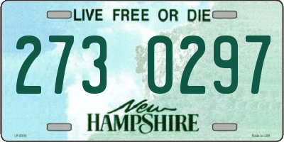 NH license plate 2730297