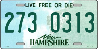 NH license plate 2730313