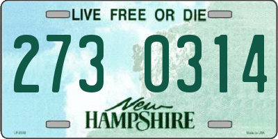 NH license plate 2730314