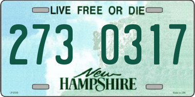 NH license plate 2730317