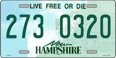 NH license plate 2730320