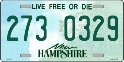 NH license plate 2730329