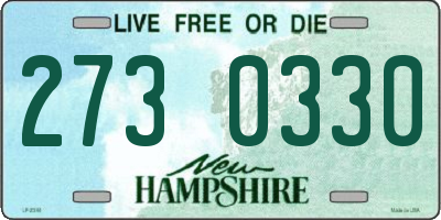NH license plate 2730330