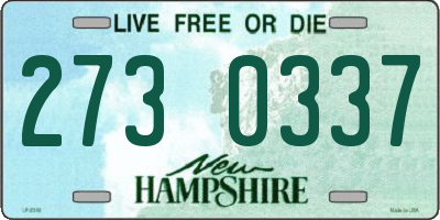NH license plate 2730337