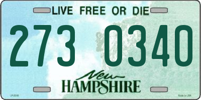 NH license plate 2730340