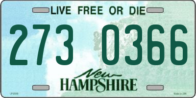 NH license plate 2730366