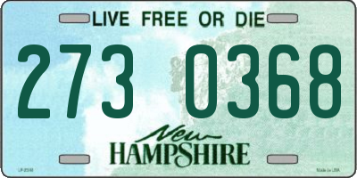 NH license plate 2730368