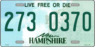 NH license plate 2730370