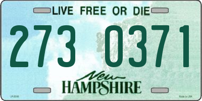 NH license plate 2730371