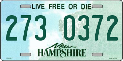 NH license plate 2730372
