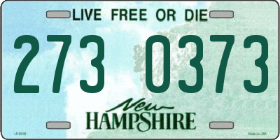 NH license plate 2730373