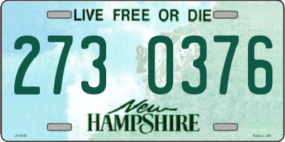 NH license plate 2730376