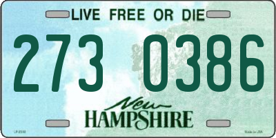 NH license plate 2730386