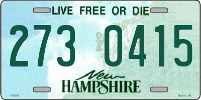 NH license plate 2730415
