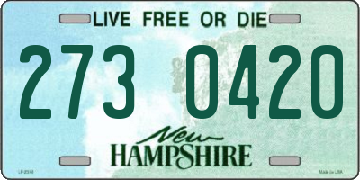 NH license plate 2730420