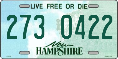 NH license plate 2730422