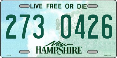 NH license plate 2730426