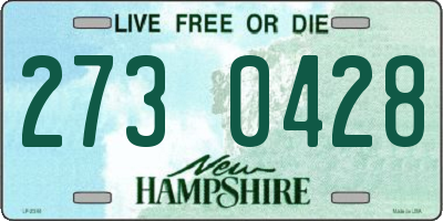 NH license plate 2730428