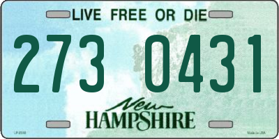 NH license plate 2730431