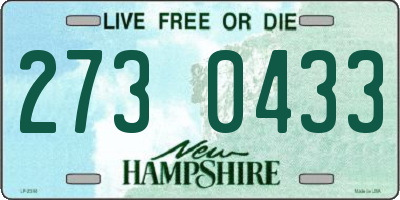 NH license plate 2730433